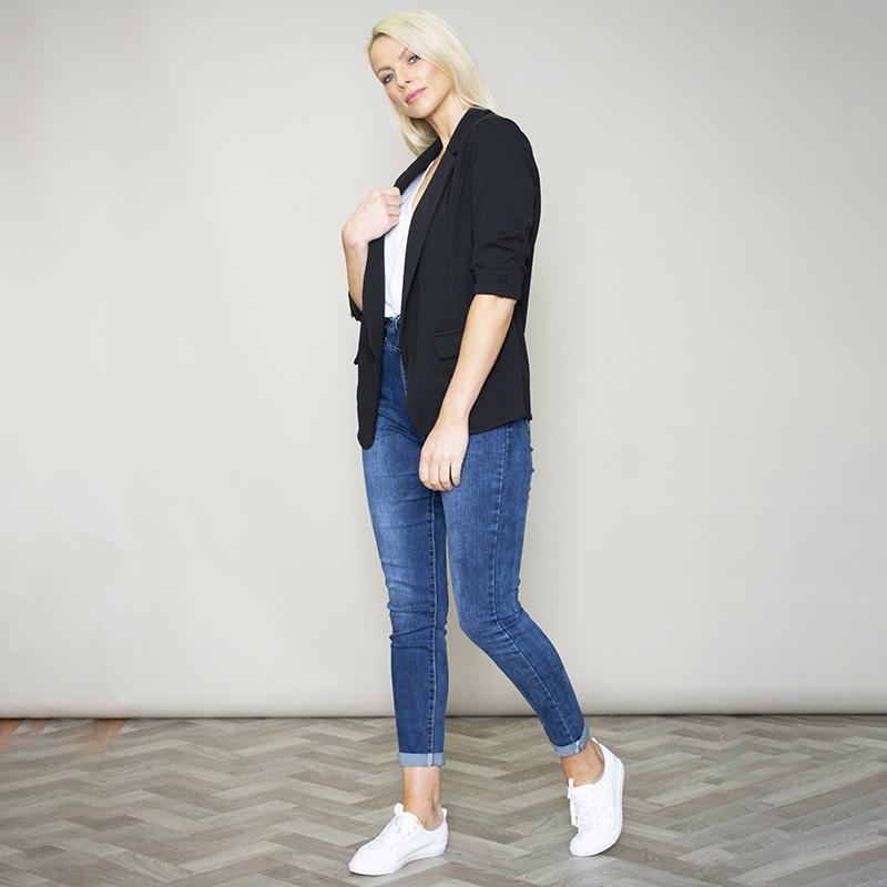 Rosalyn Stretch Blazer (Black)