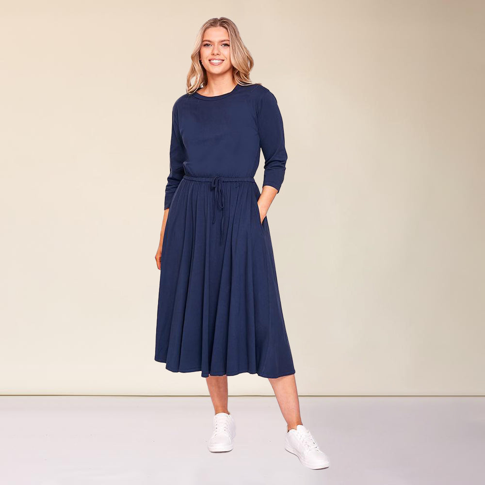 Gracie Dress (Navy)