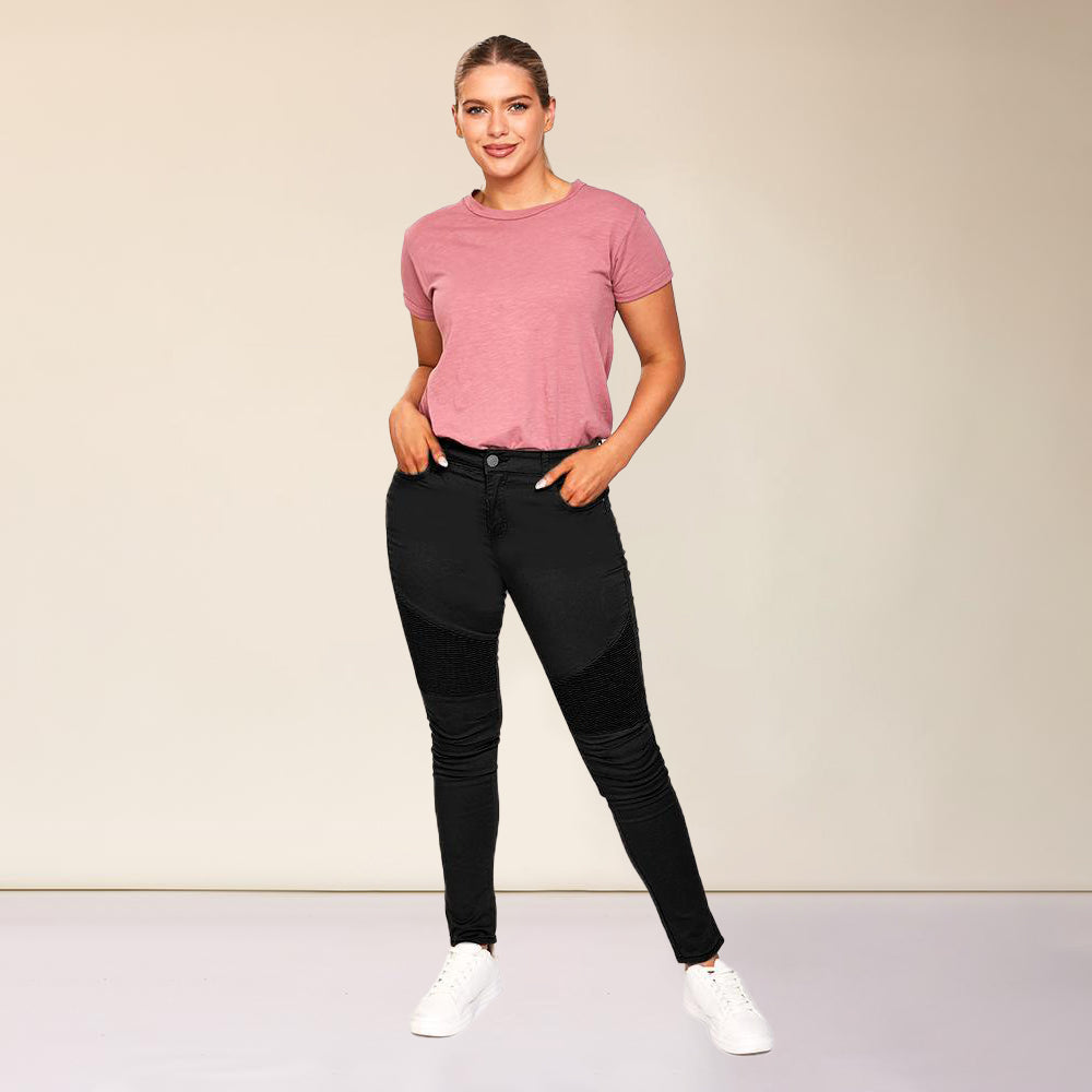 Cameron Biker Trousers (Black)