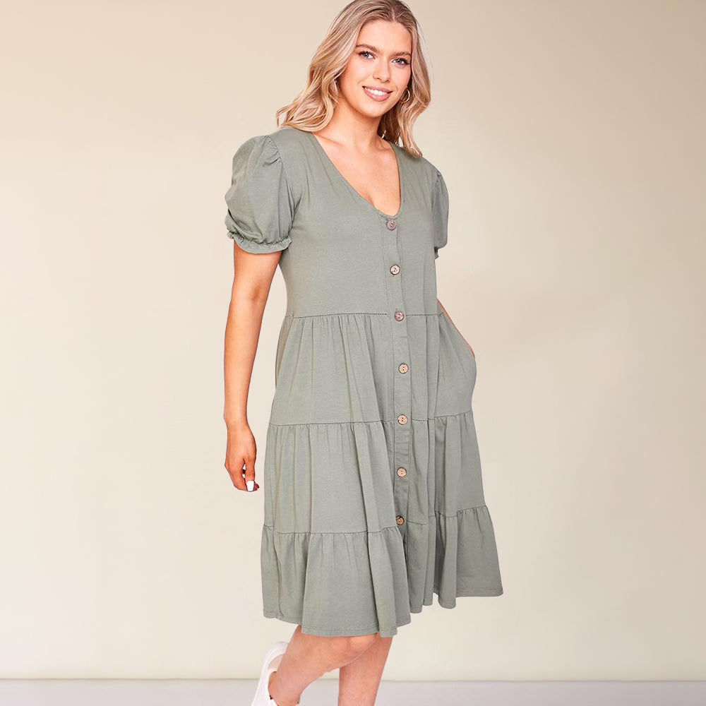 Jordyn Dress (Khaki)