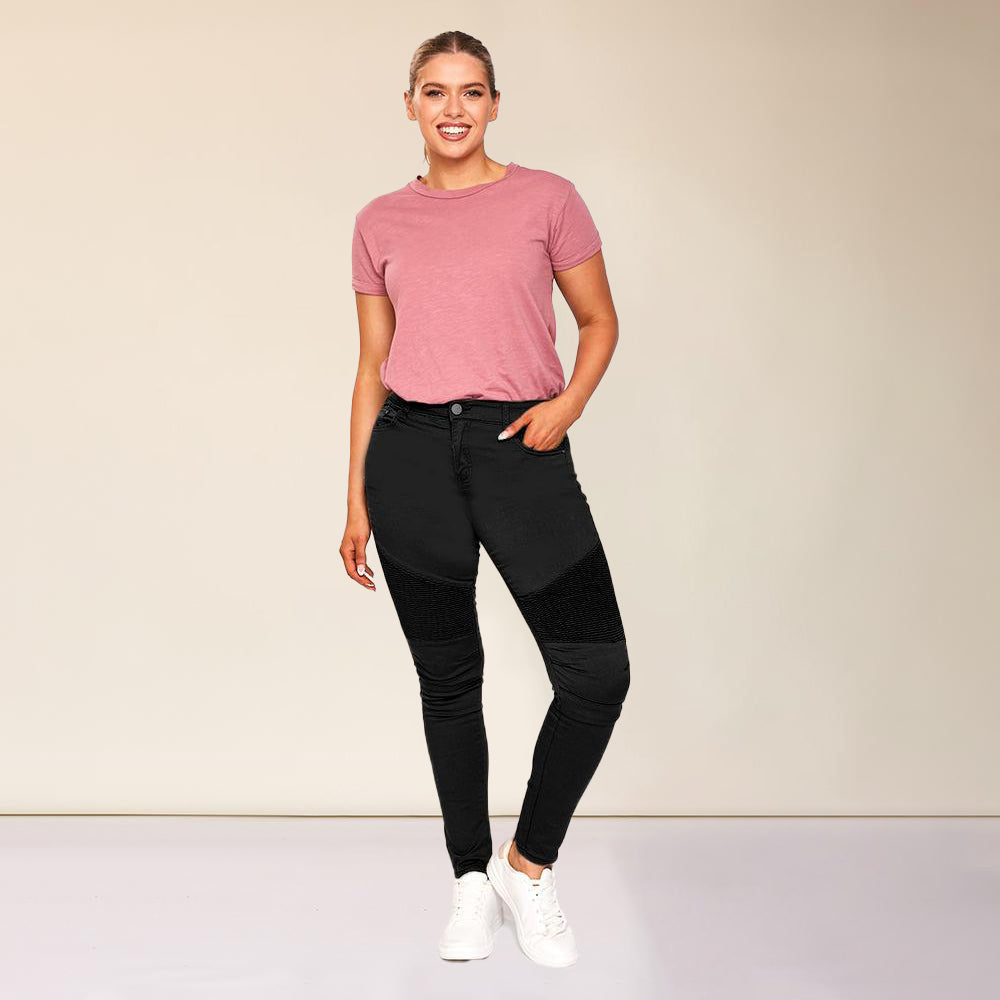 Cameron Biker Trousers (Black)