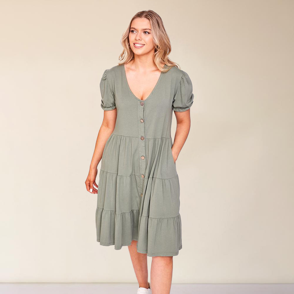 Jordyn Dress (Khaki)