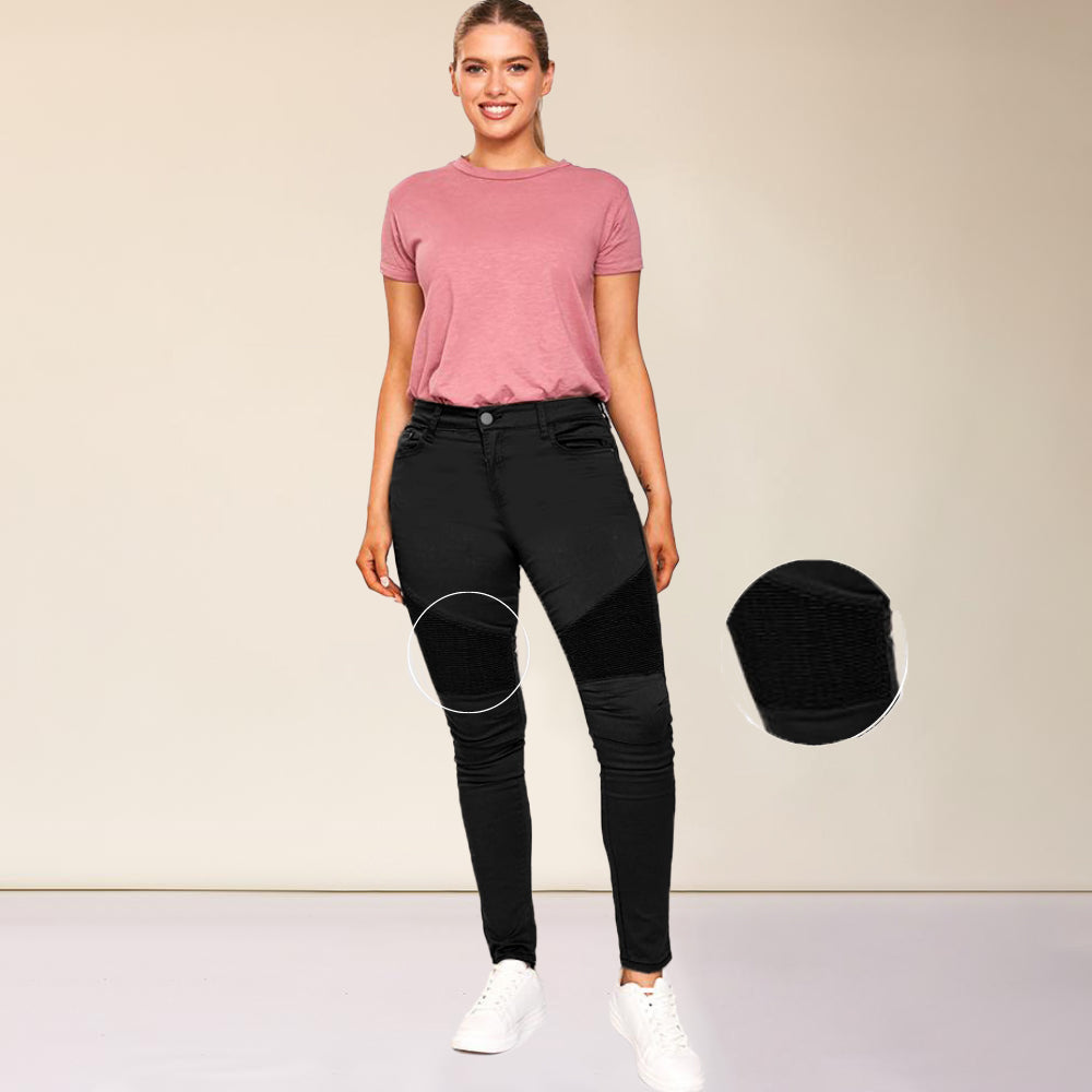 Cameron Biker Trousers (Black)