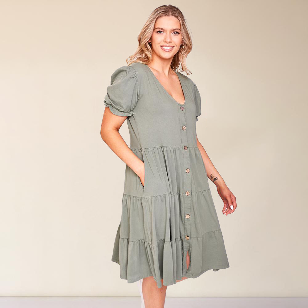 Jordyn Dress (Khaki)