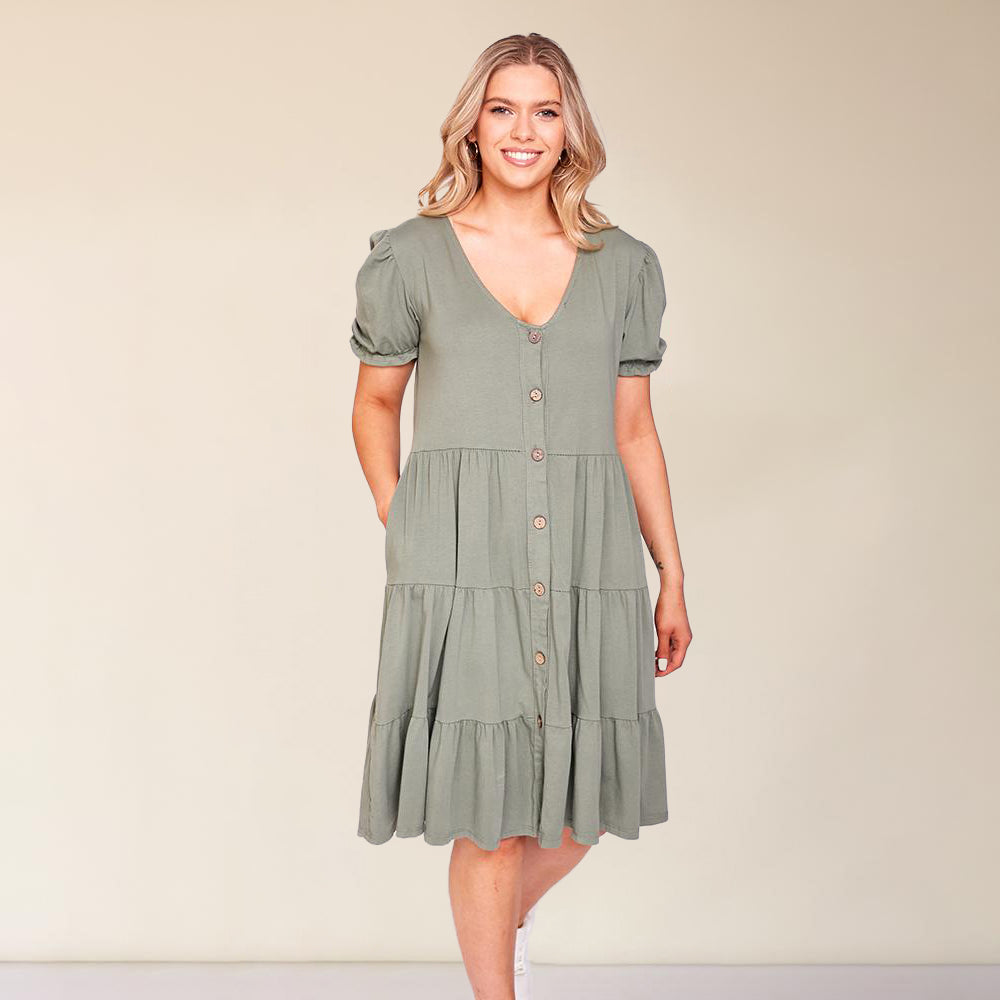 Jordyn Dress (Khaki)