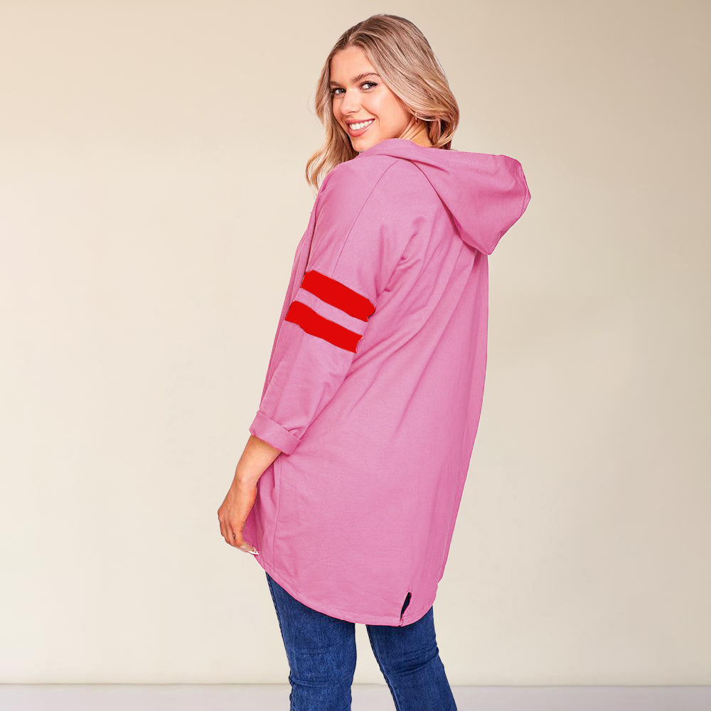 Rosie Leopard Hoody (Berry)
