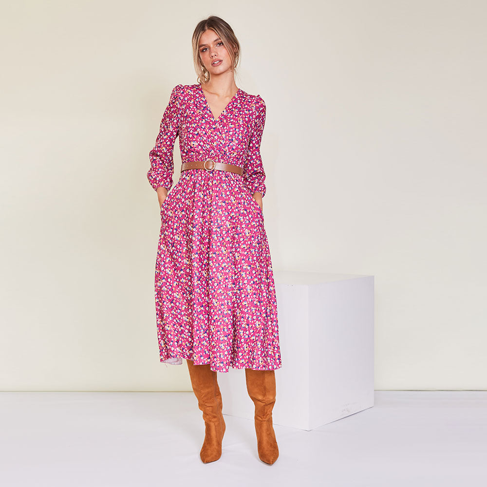 Tara Dress (Berry)