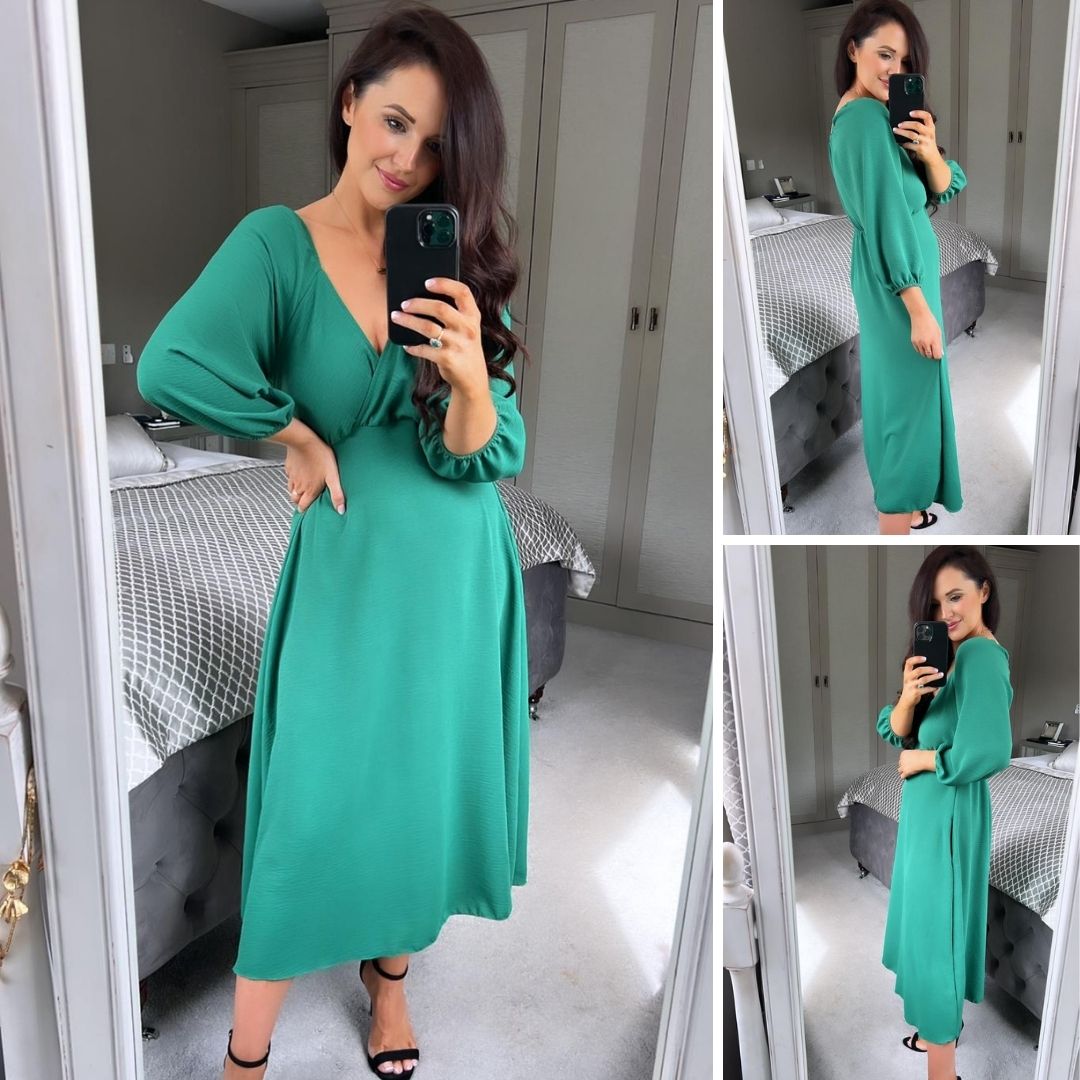 Reece Dress (Forest Green)