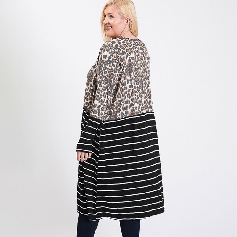Sharon Curve Leopard Cardigan