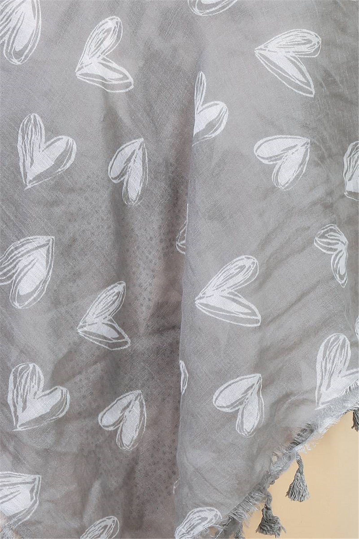 Grey Star Bobble Scarf