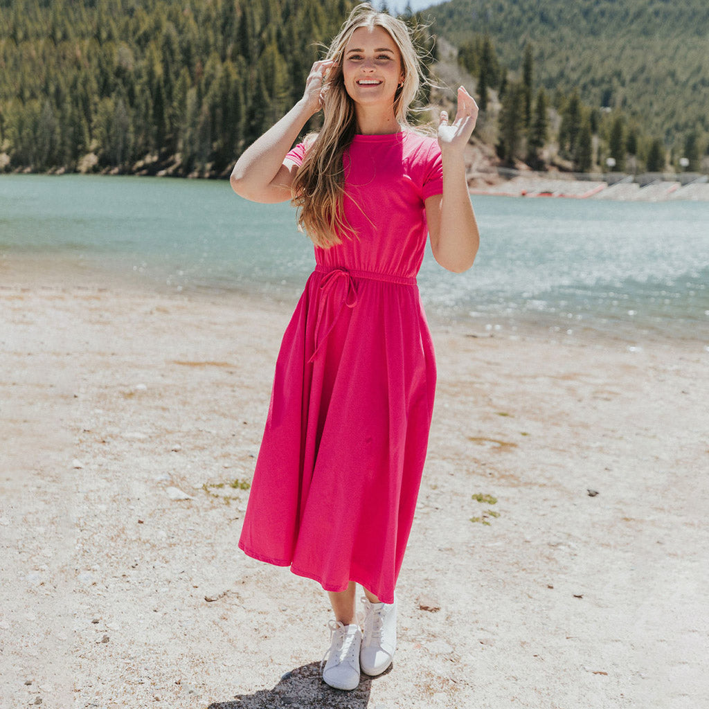 Piper Dress (Fuchsia)