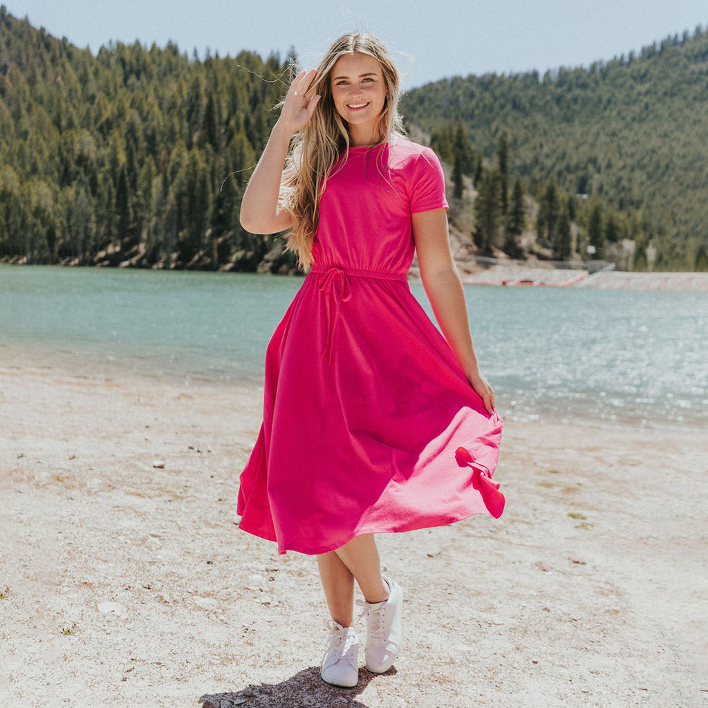 Piper Dress (Fuchsia)