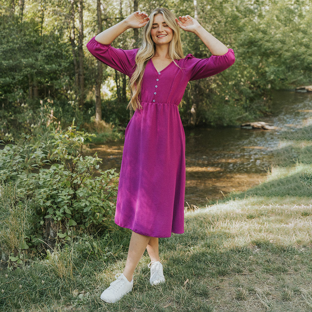 Cindy Dress (Berry)