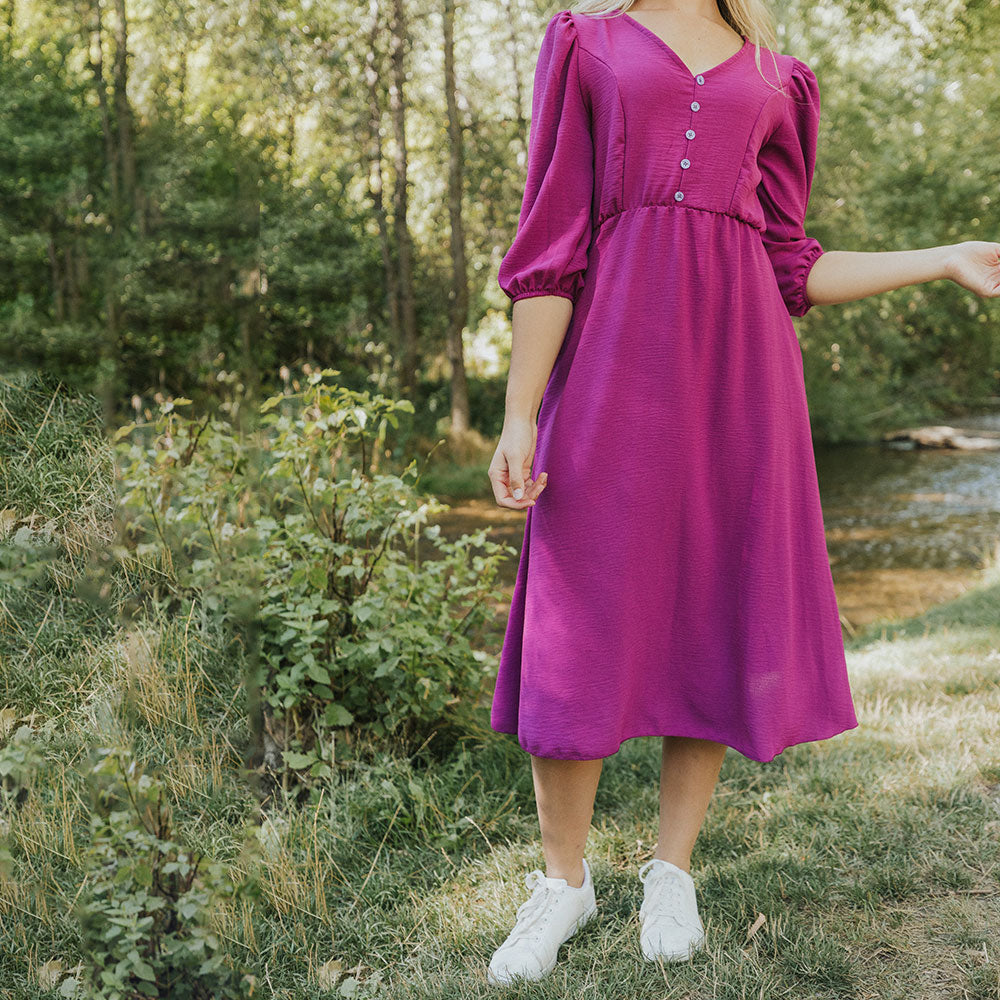 Cindy Dress (Berry)