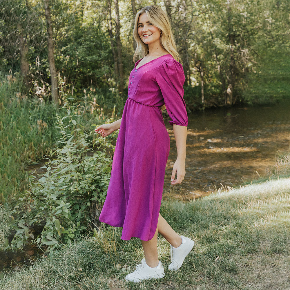 Cindy Dress (Berry)