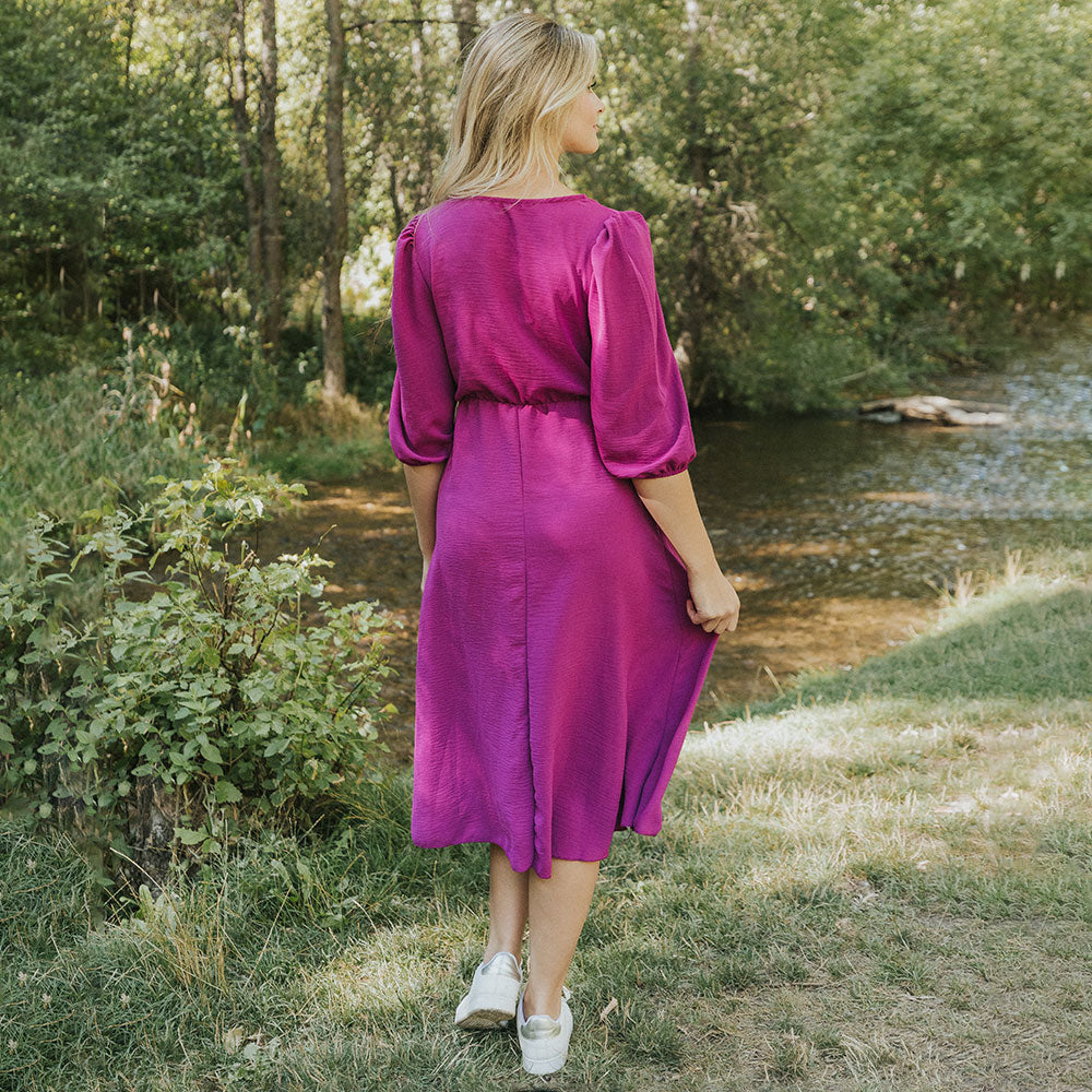 Cindy Dress (Berry)