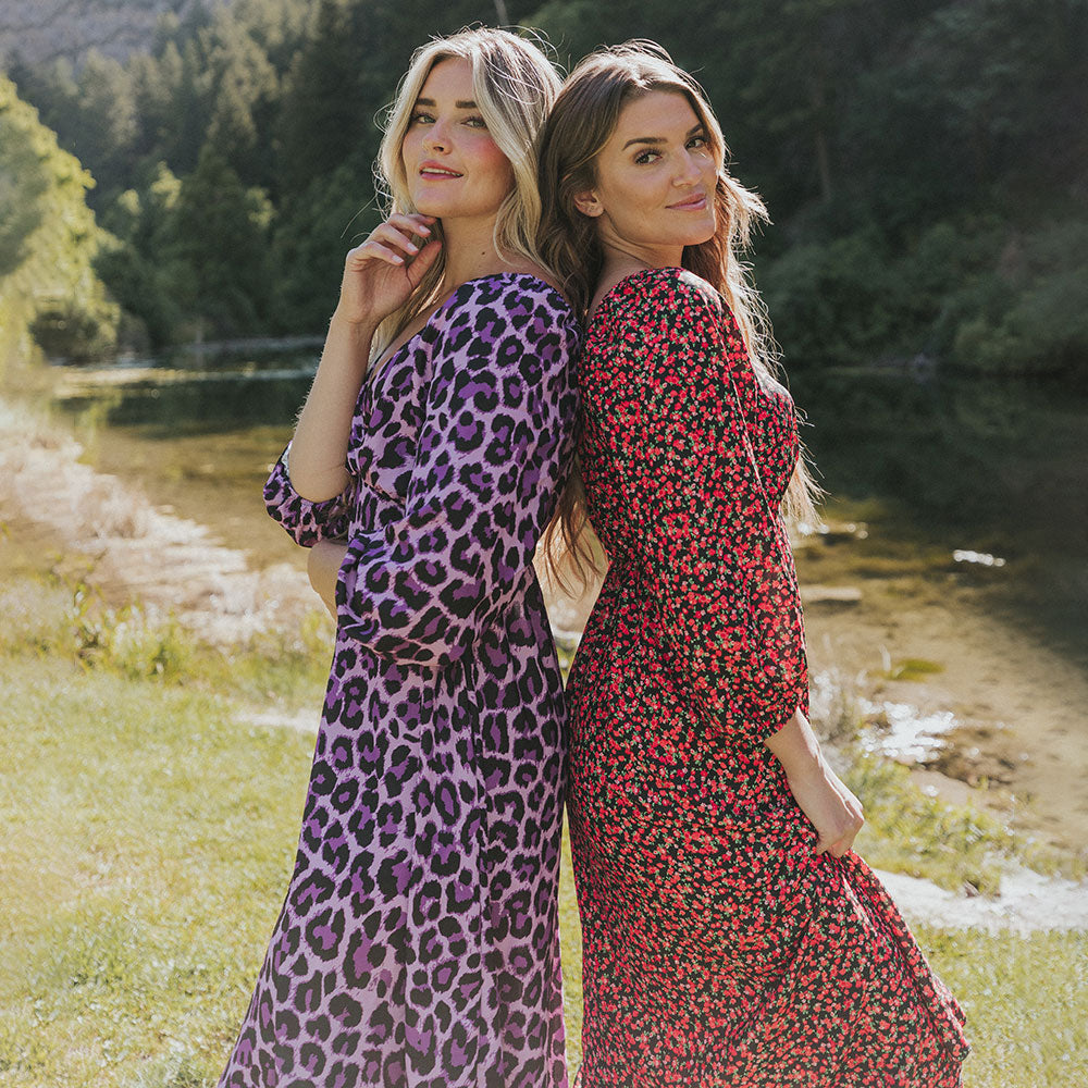 Reece Dress (Red Floral)