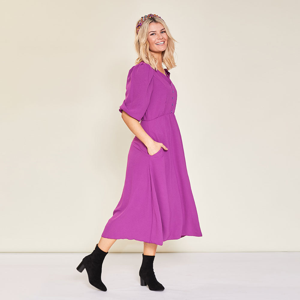 Cindy Dress (Berry)