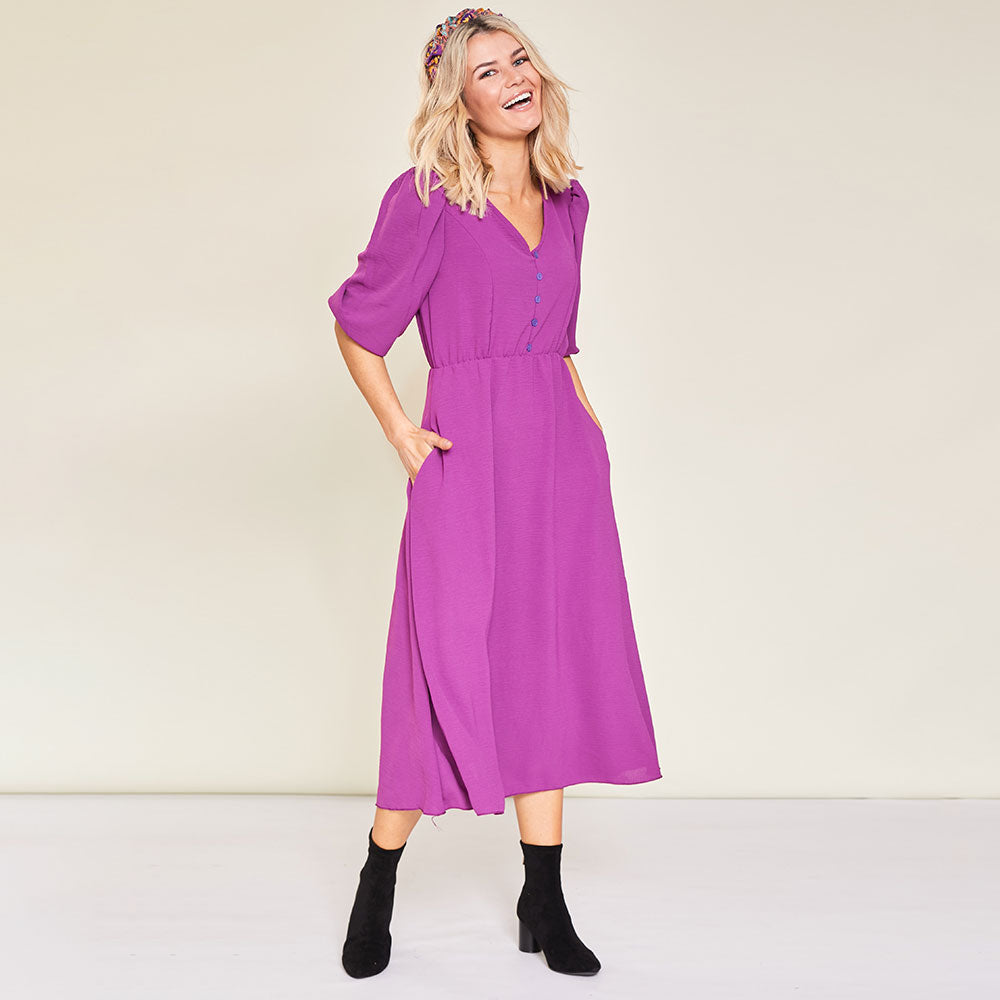 Cindy Dress (Berry)