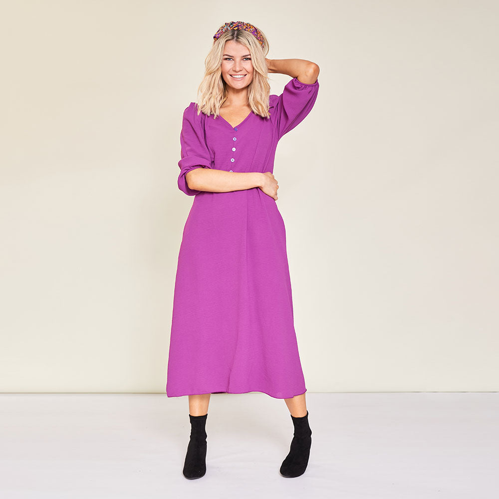 Cindy Dress (Berry)