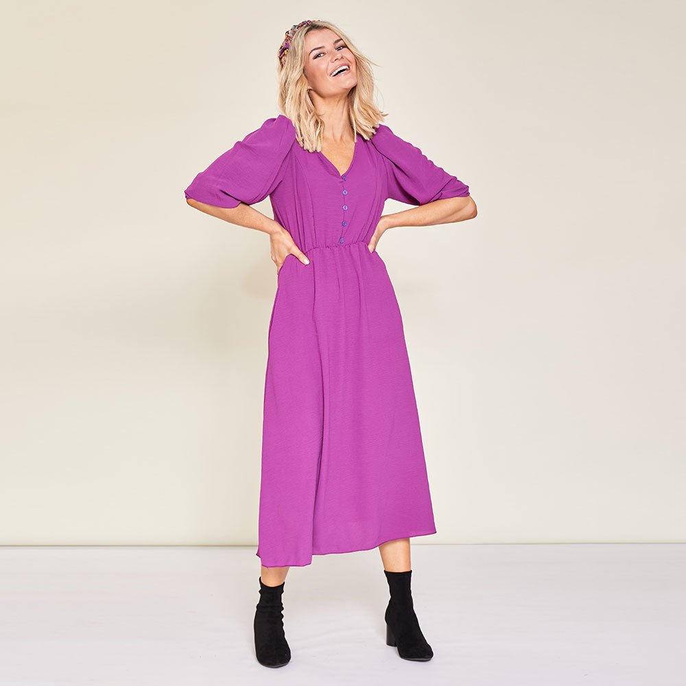 Cindy Dress (Berry)