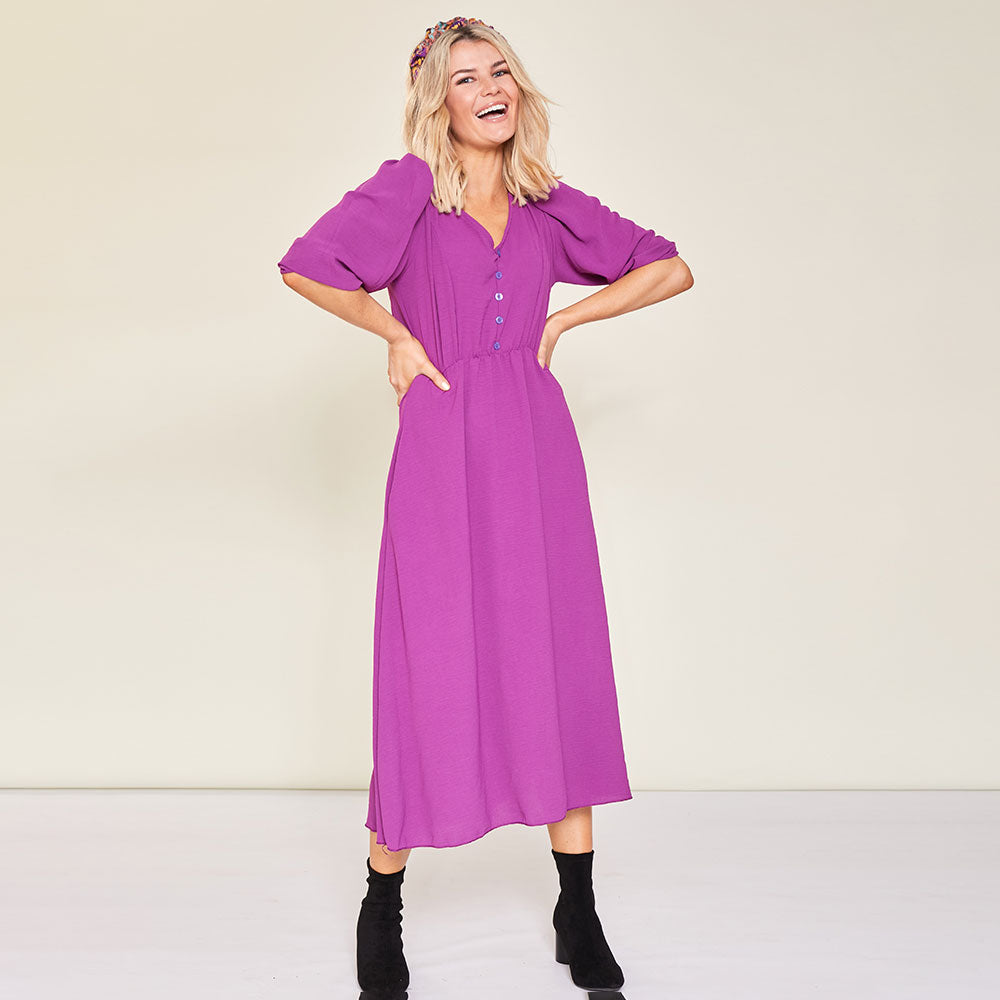 Cindy Dress (Berry)