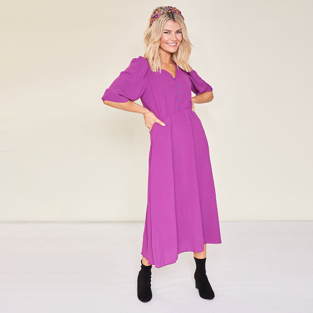 Cindy Dress (Berry)