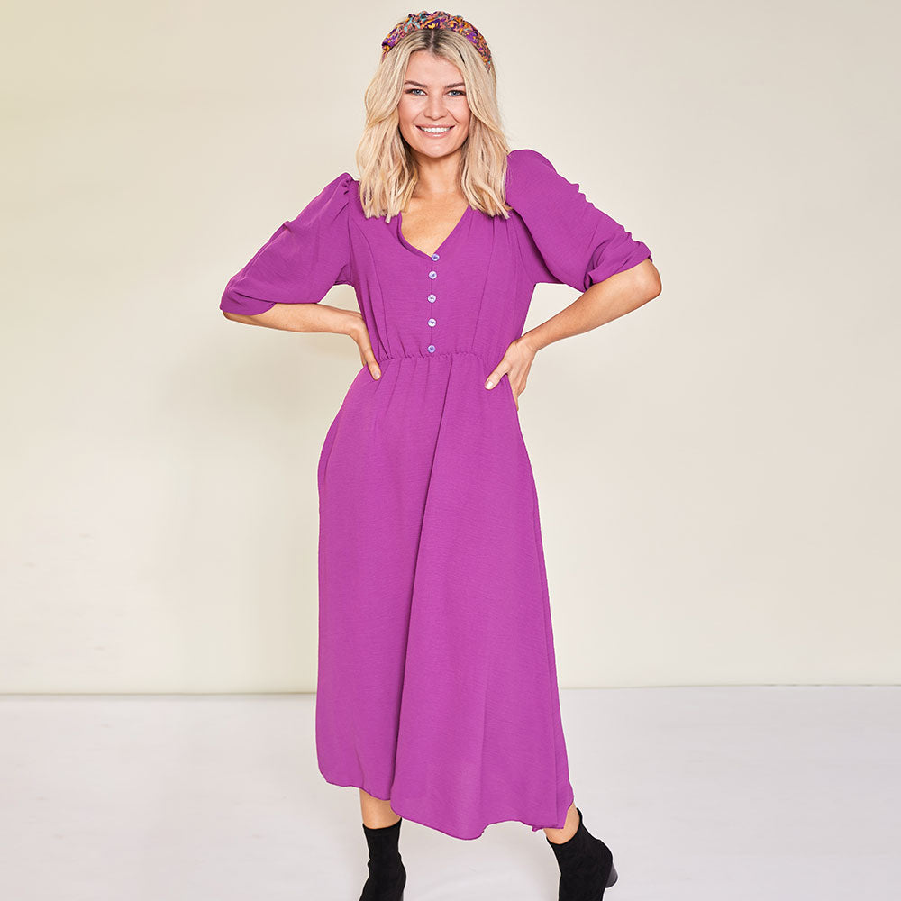 Cindy Dress (Berry)