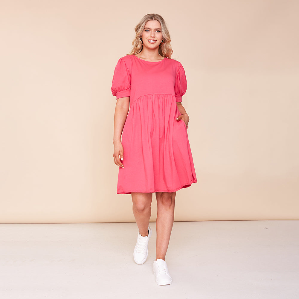 Poppy Dress (Fuschia)