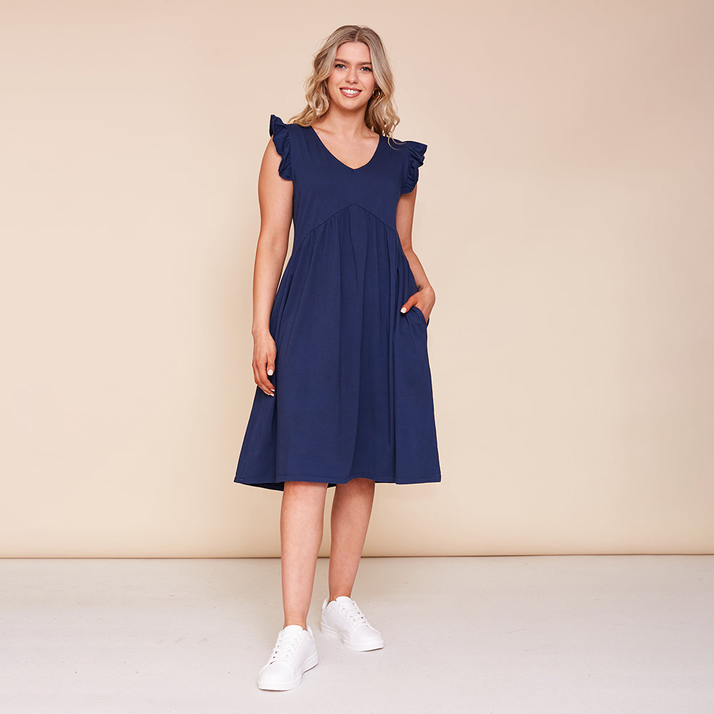 Ivy Dress (Navy)