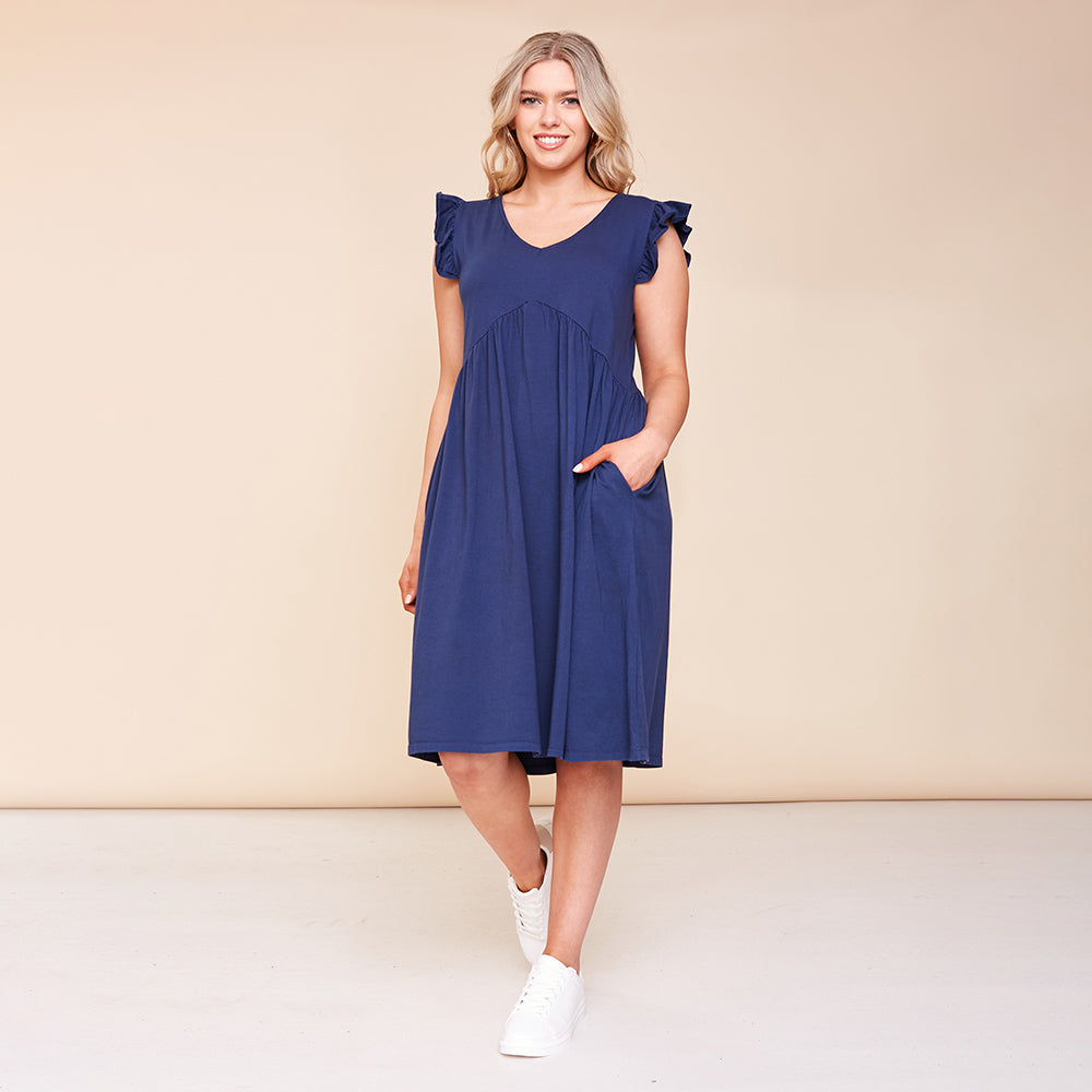 Ivy Dress (Navy)