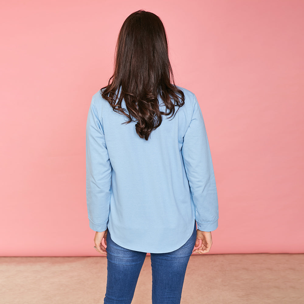 Jodie Jersey Shirt (Sky Blue)