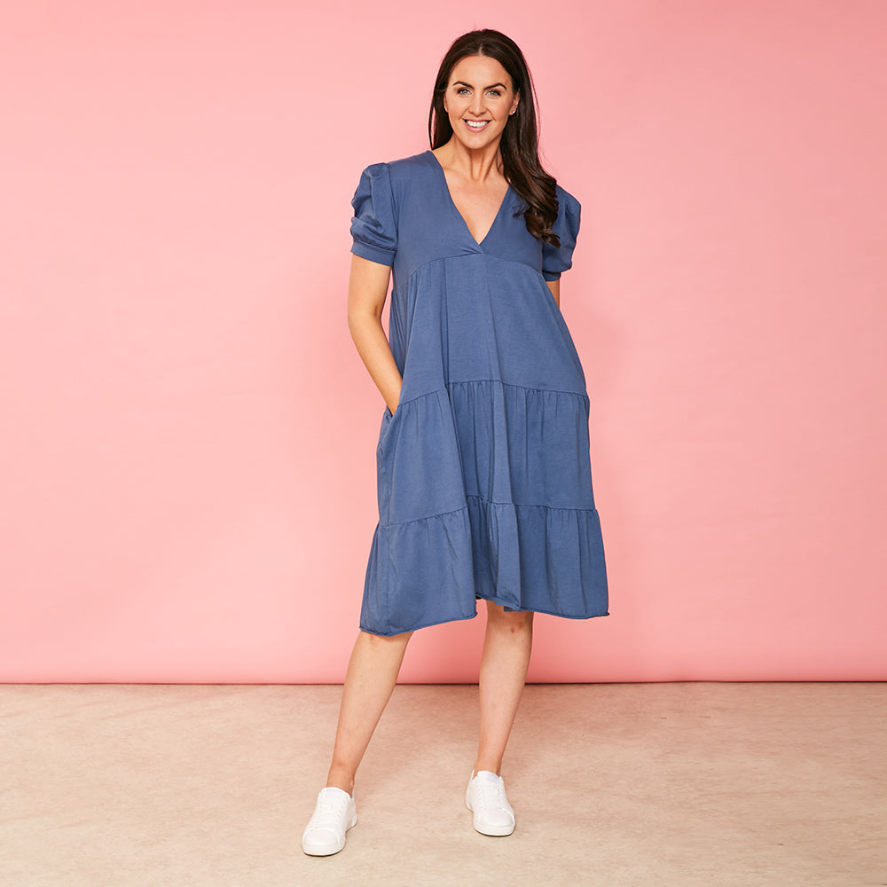 Morgan Dress (Navy)