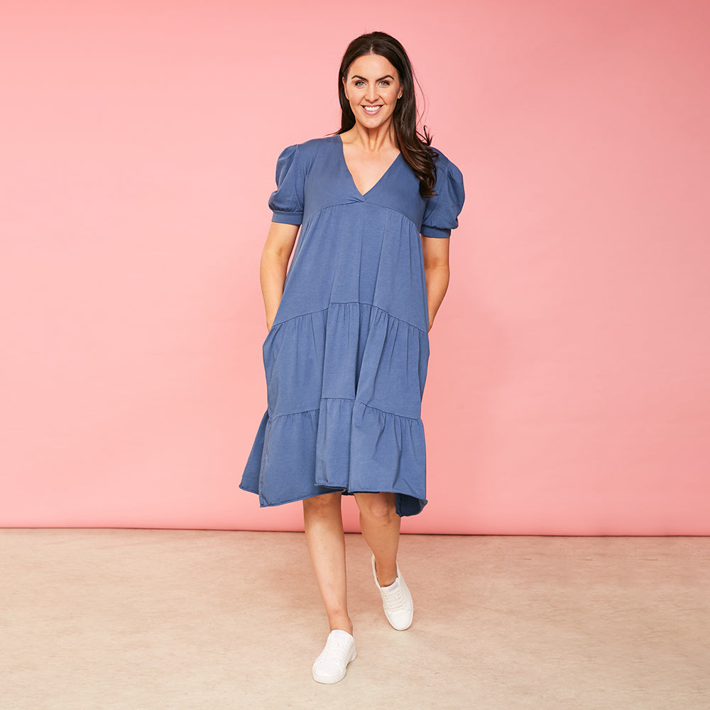 Morgan Dress (Navy)