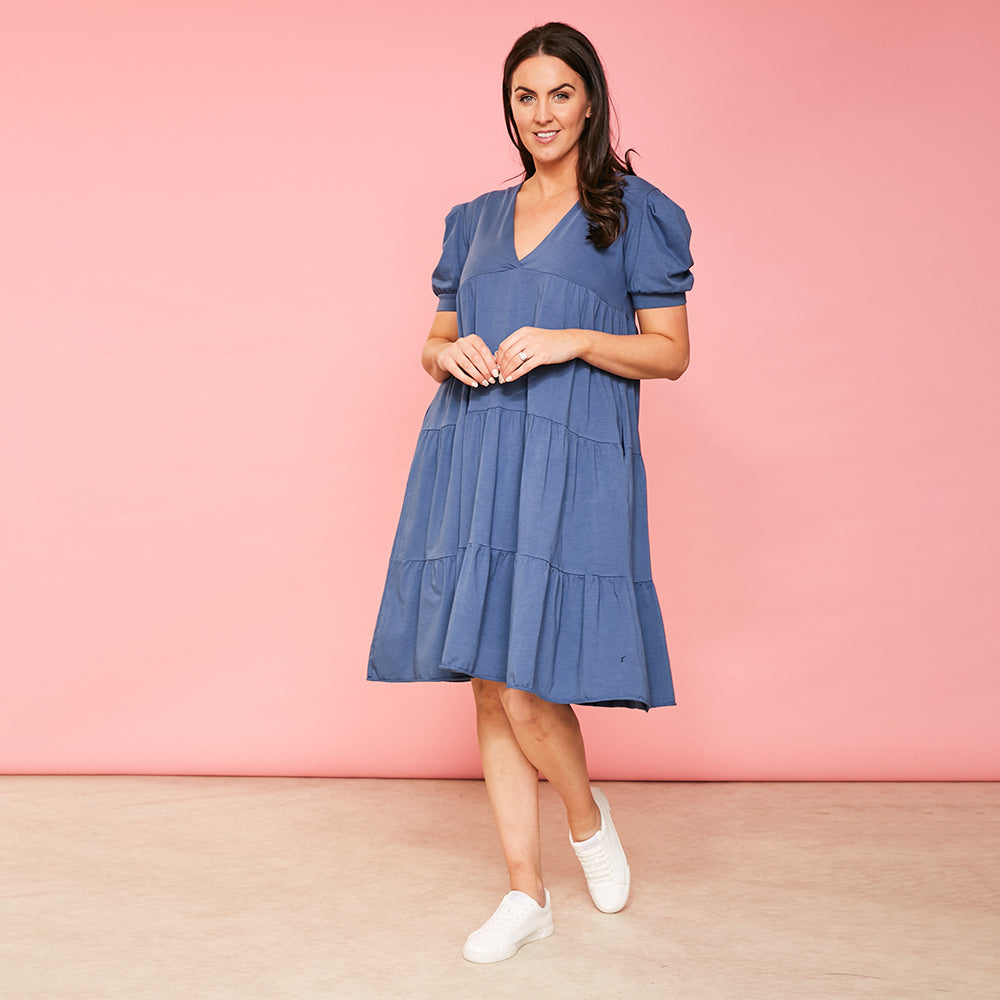 Morgan Dress (Navy)
