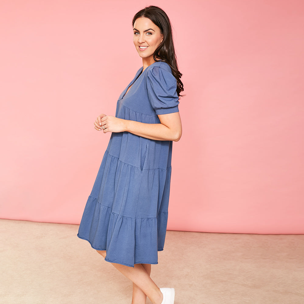 Morgan Dress (Navy)
