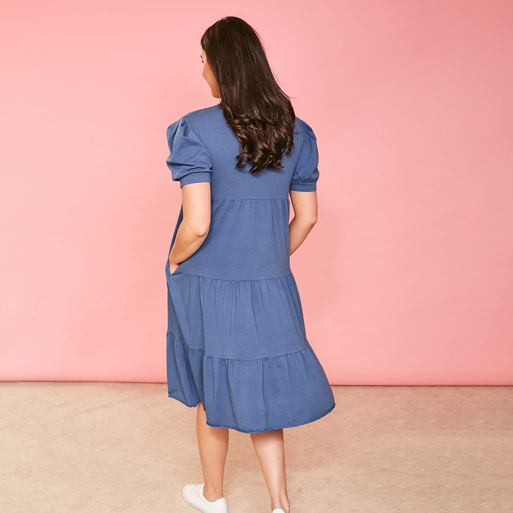 Morgan Dress (Navy)