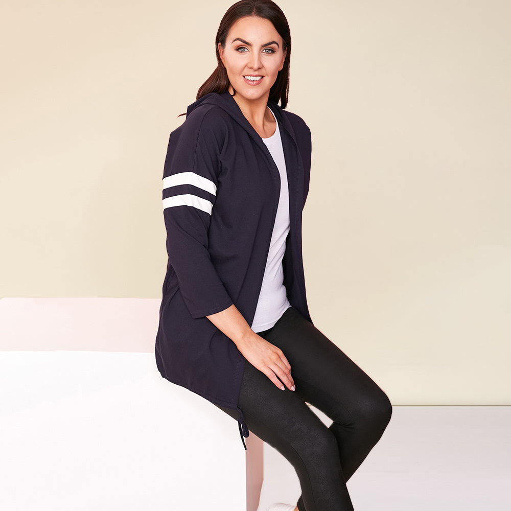 Chloe Hoody (Navy) - The Casual Company