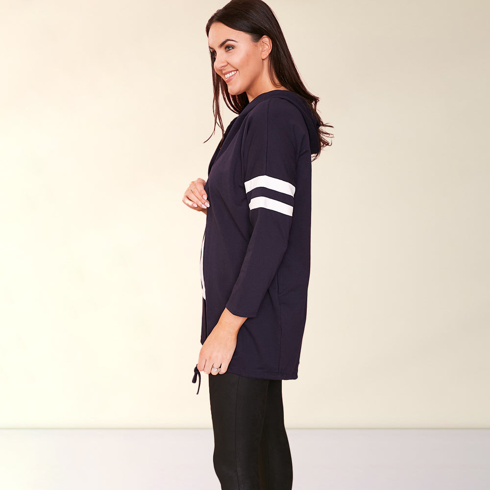 Chloe Hoody (Navy) - The Casual Company
