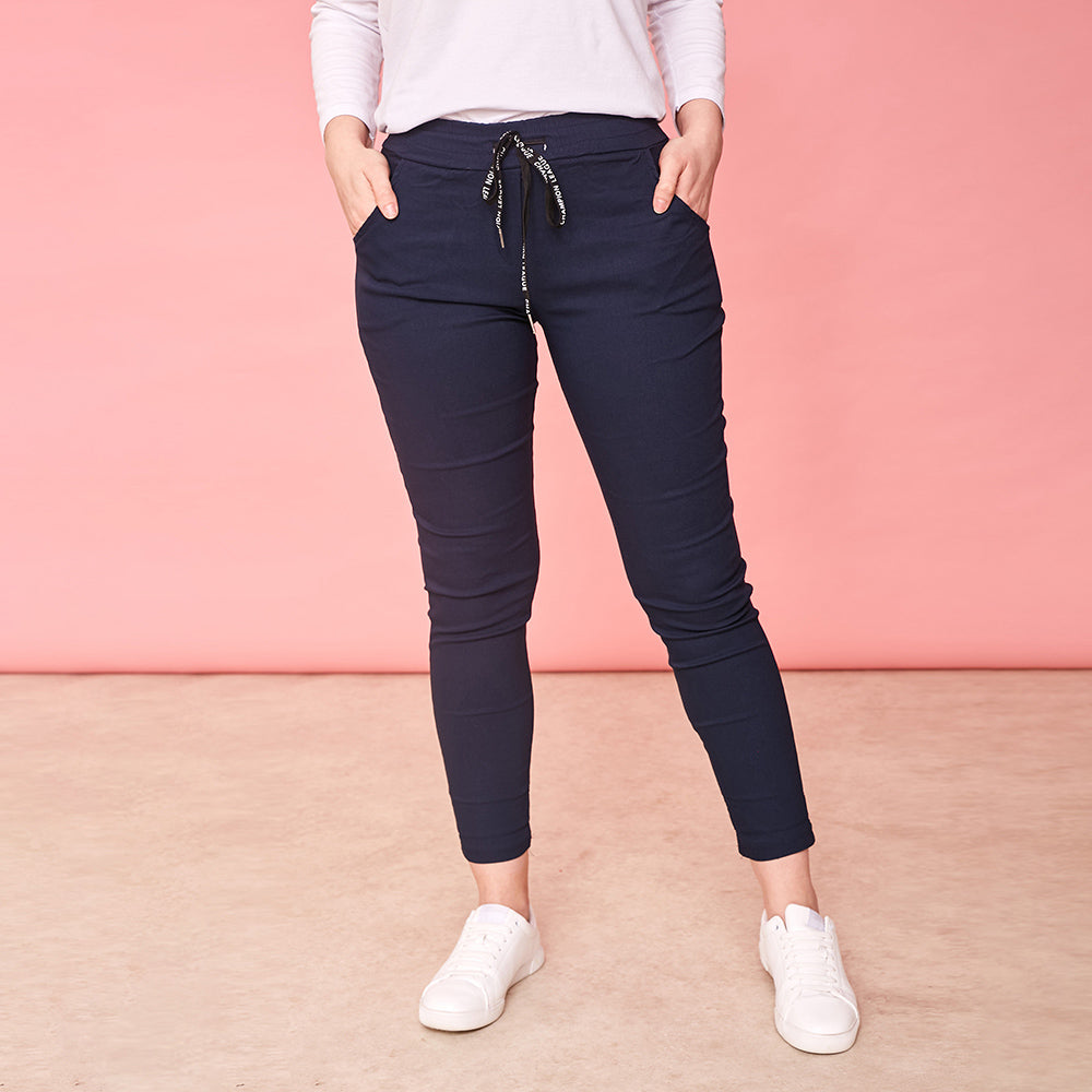 Riona Stretch Trousers (Navy)