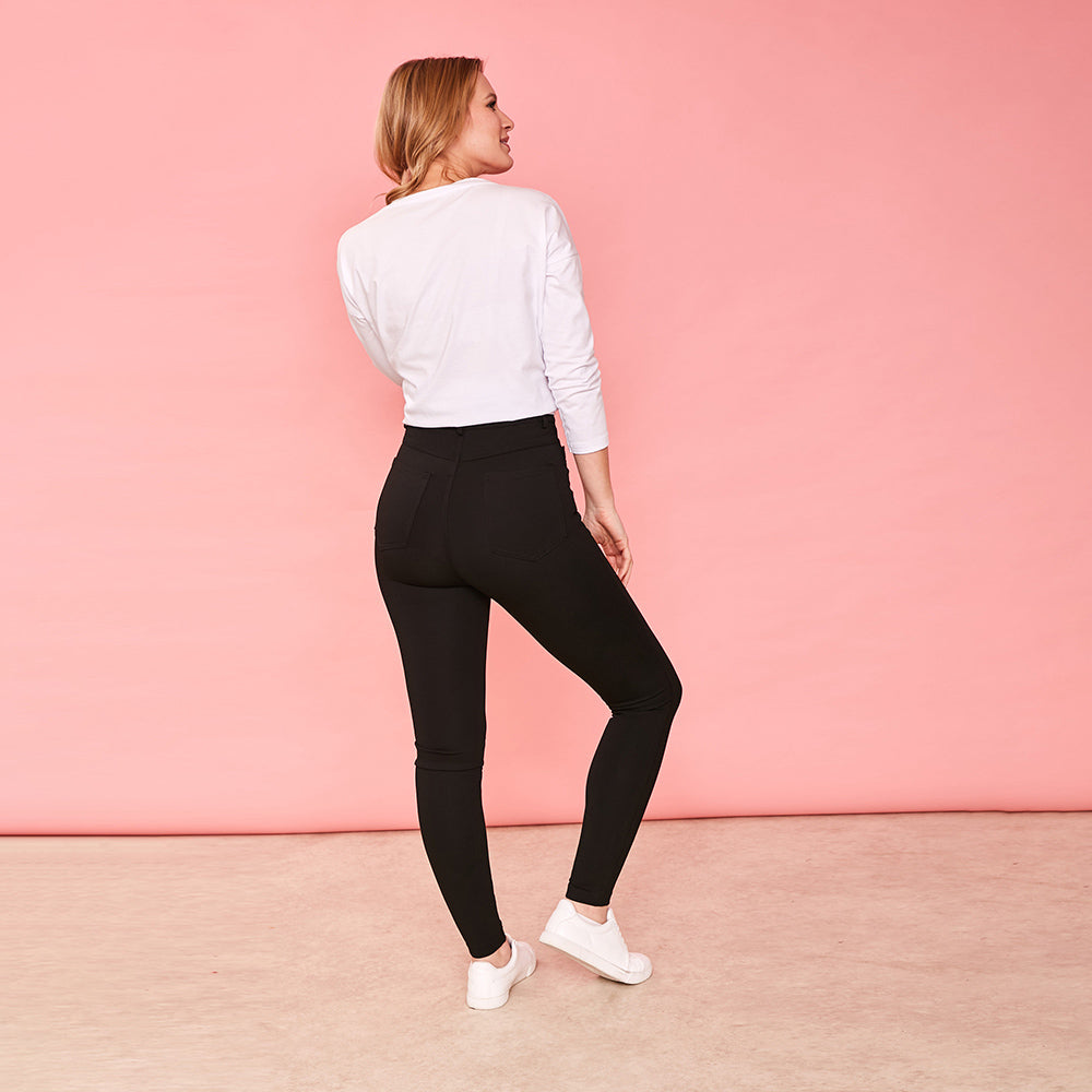Barden Stretch Trousers (Black) - The Casual Company