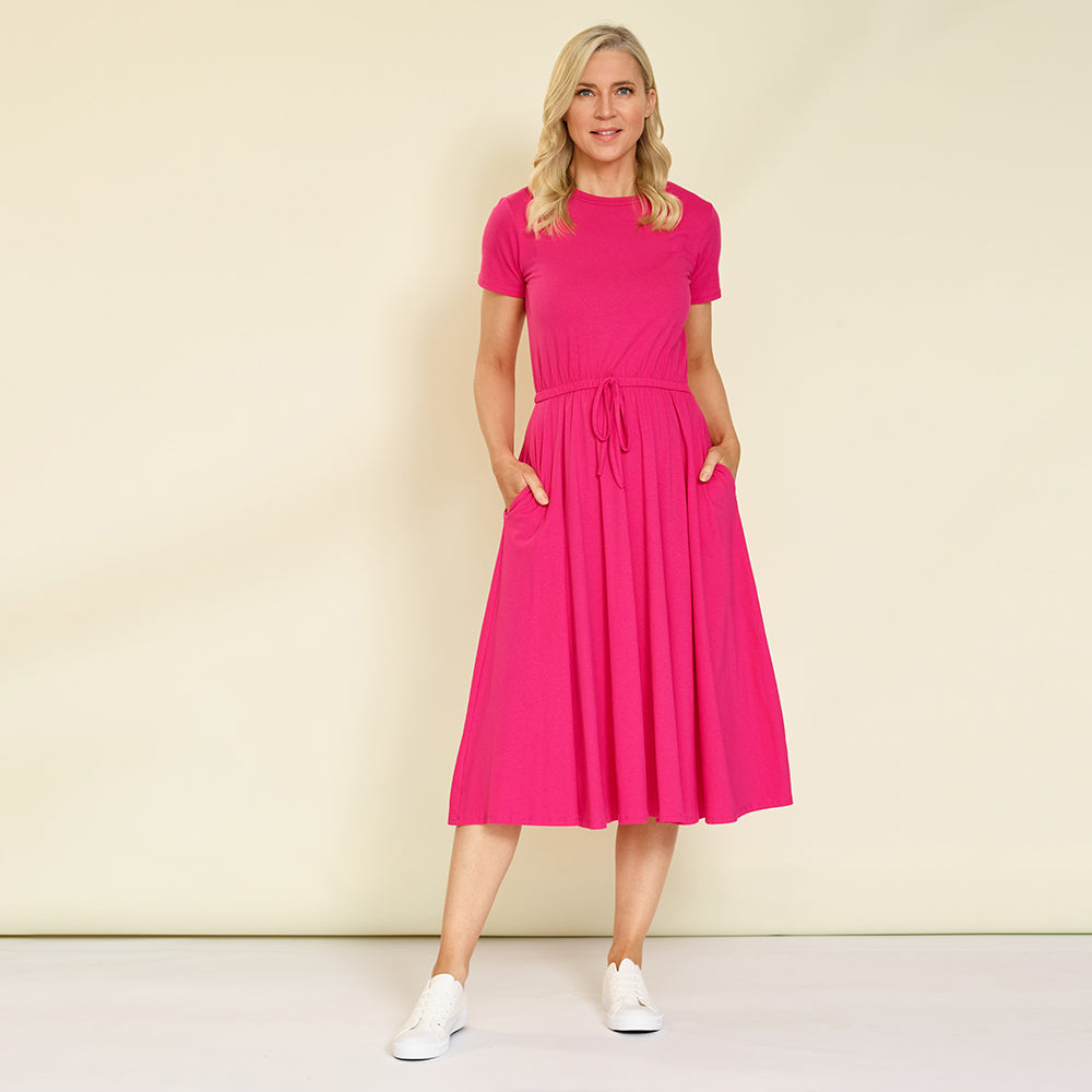 Piper Dress (Fuchsia)