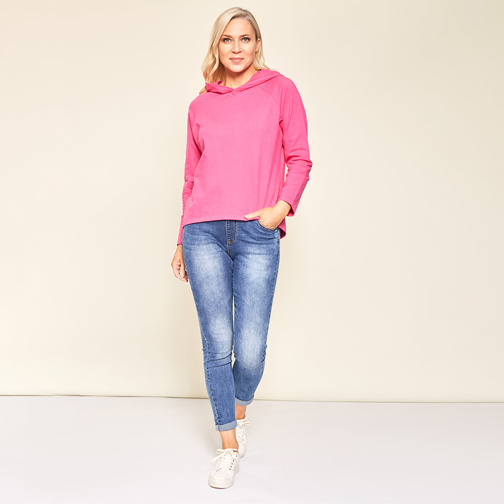 Bella Hoody (Fuschia) - The Casual Company