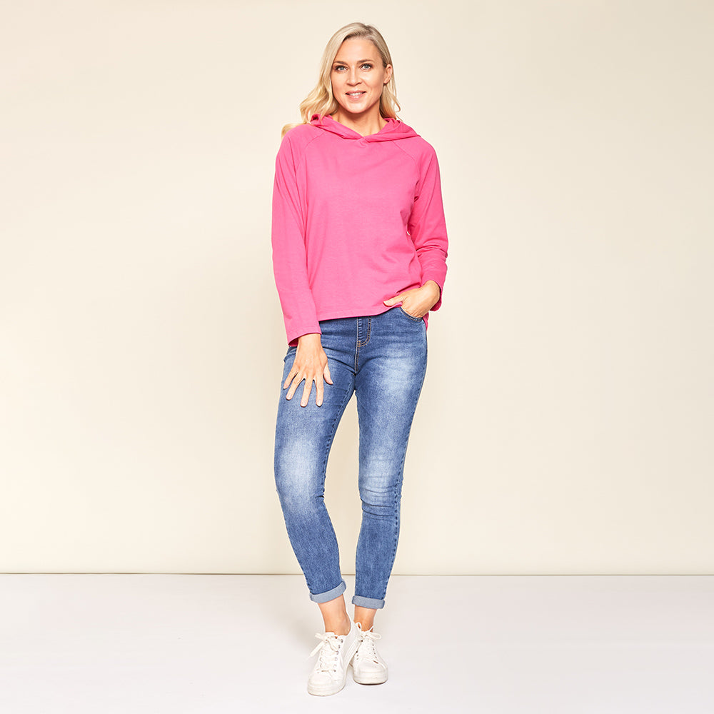 Bella Hoody (Fuschia) - The Casual Company