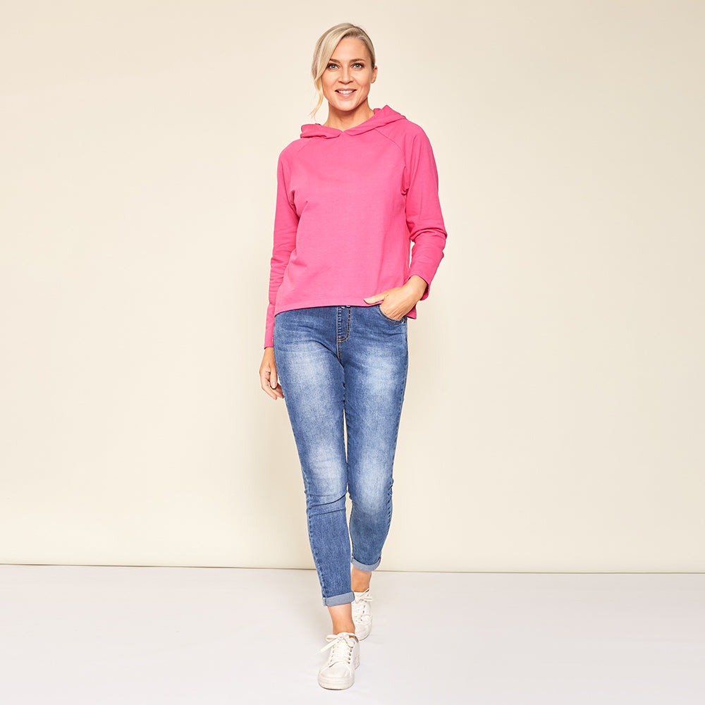 Bella Hoody (Fuschia) - The Casual Company