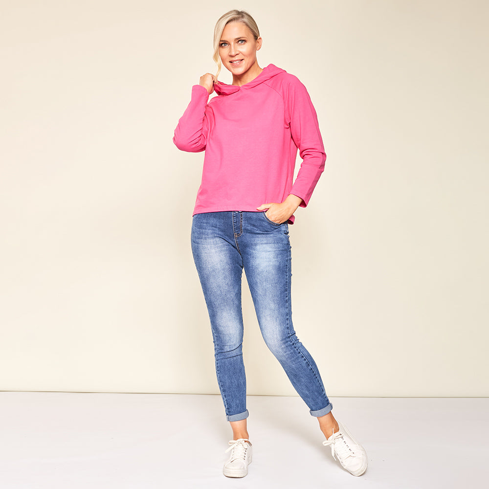 Bella Hoody (Fuschia) - The Casual Company