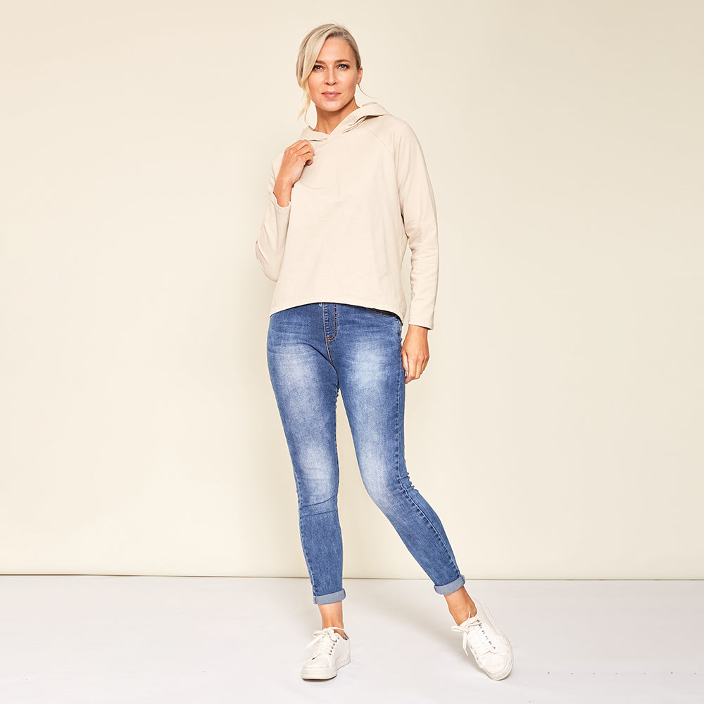 Bella Hoody (Cream) - The Casual Company
