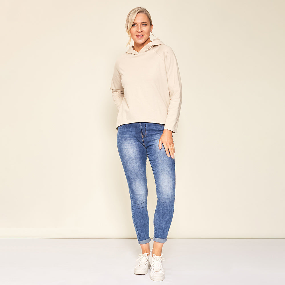 Bella Hoody (Cream) - The Casual Company
