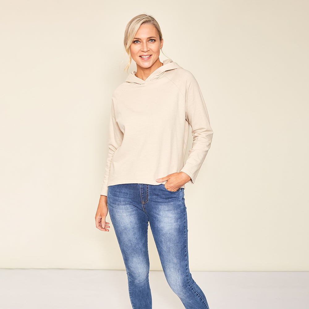 Bella Hoody (Cream) - The Casual Company