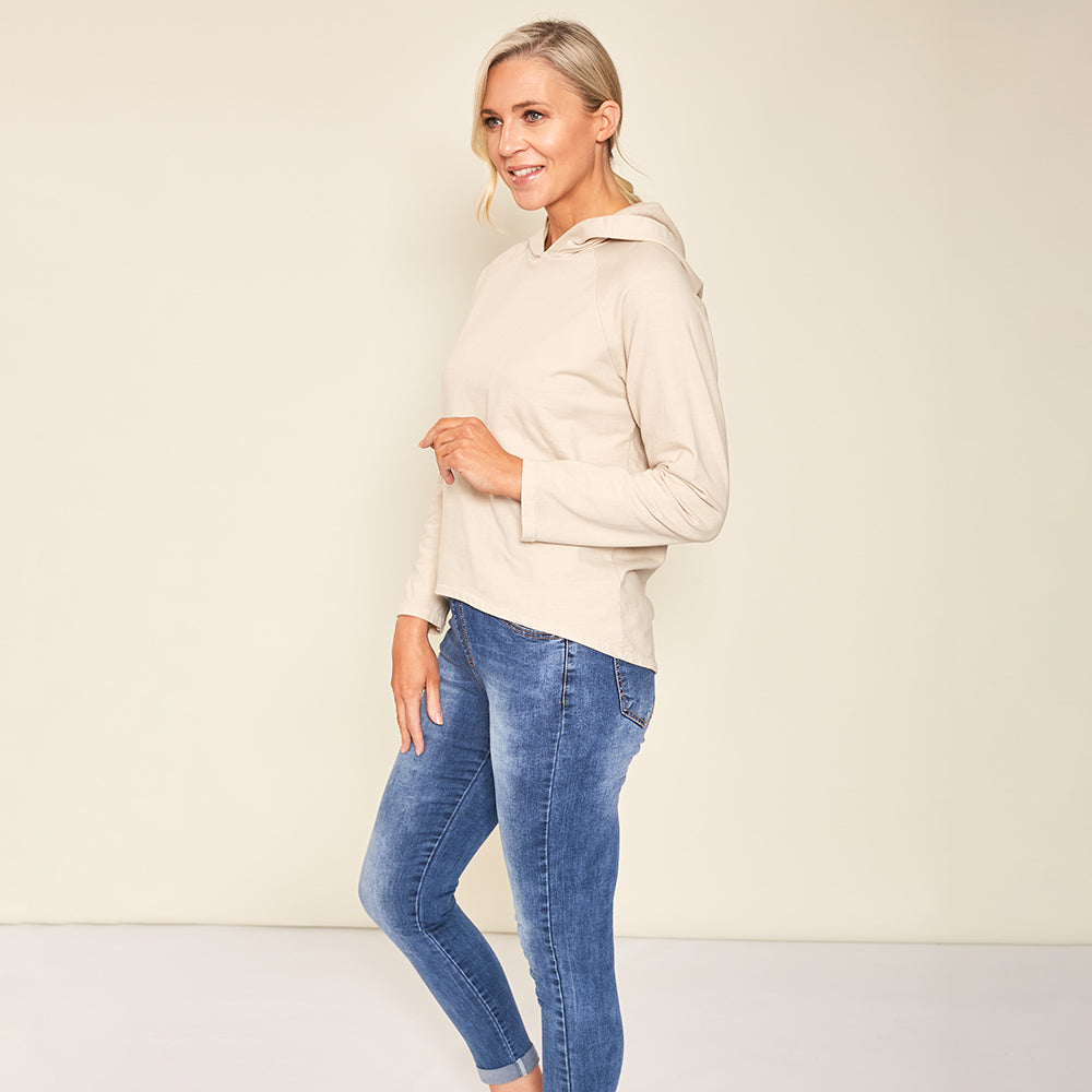 Bella Hoody (Cream) - The Casual Company